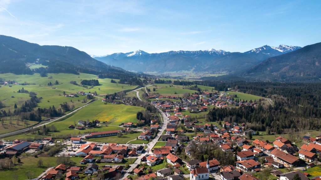 Saulgrub aus der Vogelperspektive